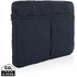 Laluka AWARE 15.6" tietokonetasku kierrätyspuuvillasta, tummansininen liikelahja logopainatuksella