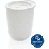 Minimalistinen antimikrobinen kahvimuki, valkoinen liikelahja logopainatuksella