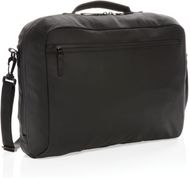 Musta PVC-vapaa Fashion-laptoplaukku 15,6", musta liikelahja logopainatuksella