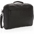 Musta PVC-vapaa Fashion-laptoplaukku 15,6", musta liikelahja logopainatuksella