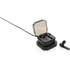 Mustat TWS-kuulokkeet ja langaton latauskotelo, musta liikelahja logopainatuksella