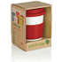 PLA -kahvimuki, valkoinen, punainen lisäkuva 3