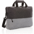 PVC-vapaa Duo color RPET 15,6" RFID -laptoplaukku, harmaa liikelahja logopainatuksella