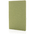 Pehmeäkantinen, kapea A5-standardimuistikirja, vihreä liikelahja logopainatuksella