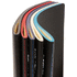 Pehmeäkantinen PU muistikirja värillisillä reunoilla, musta lisäkuva 7