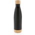 Pullo bambukannella ja -pohjalla ruostumattomasta teräksestä, musta lisäkuva 1