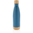 Pullo bambukannella ja -pohjalla ruostumattomasta teräksestä, sininen lisäkuva 1