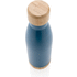 Pullo bambukannella ja -pohjalla ruostumattomasta teräksestä, sininen lisäkuva 2