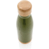 Pullo bambukannella ja -pohjalla ruostumattomasta teräksestä, vihreä lisäkuva 2