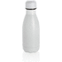 Pullo ruostumattomasta teräksestä 260ml, valkoinen liikelahja logopainatuksella