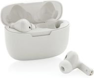 RCS Liberty Pro langattomat kuulokkeet kierrät. muovista, valkoinen liikelahja logopainatuksella