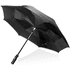 Swiss Peak 23" automaattisesti avautuva kääntösateenvarjo, musta liikelahja logopainatuksella
