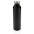 Tiivis pullo - tyhjiöeristetty kuparilla, musta liikelahja logopainatuksella