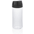 Tritan Renew-pullo 0.5L Made in EU, musta, läpinäkyvä liikelahja logopainatuksella