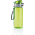 Tritan-pullo, harmaa, vihreä liikelahja logopainatuksella