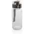 Tritan-pullo, läpinäkyvä liikelahja logopainatuksella
