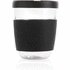 Ukiyo borosilikaattilasinen lasi silikonikannella, musta lisäkuva 1