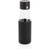 Ukiyo lasinen nesteytystä seuraava pullo vyötteellä, musta liikelahja logopainatuksella
