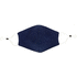 Uudelleenkäytettävä 2-kerroksinen puuvillamaski, tummansininen liikelahja logopainatuksella