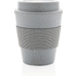 Uudelleenkäytettävä kahvikuppi kierrekorkilla 350 ml, harmaa lisäkuva 1