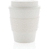 Uudelleenkäytettävä kahvikuppi kierrekorkilla 350 ml, valkoinen lisäkuva 1