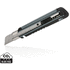 Uudelleentäytettävä snap-off heavy duty veitsi RCS rmuovista, harmaa liikelahja logopainatuksella