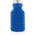 Vuodonkestävä taitettava silikonipullo kannella, sininen lisäkuva 4