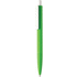 X3 Smooth Touch kynä, valkoinen, vihreä liikelahja logopainatuksella