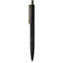 X3 musta Smooth Touch kynä, musta liikelahja logopainatuksella