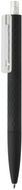 X3 musta Smooth Touch kynä, musta, läpinäkyvä liikelahja logopainatuksella