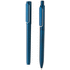 X6 kynäsetti, sininen liikelahja logopainatuksella