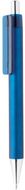 X8 metallinhohtoinen kynä, sininen liikelahja logopainatuksella