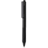 X9 kynä silikoniotepinnalla, musta liikelahja logopainatuksella
