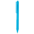 X9 kynä silikoniotepinnalla, sininen liikelahja logopainatuksella