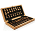 Ylellinen puinen taitettava shakkisetti, ruskea lisäkuva 1