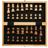 Ylellinen puinen taitettava shakkisetti, ruskea lisäkuva 3