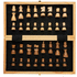 Ylellinen puinen taitettava shakkisetti, ruskea lisäkuva 7