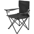 THRONE. Kokoontaittuva tuoli, musta liikelahja omalla logolla tai painatuksella