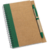 ASIMOV. Muistikirja B6, vihreä liikelahja logopainatuksella