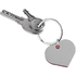 BASSO. Metallinen ja ABS-muovinen avaimenperä, punainen lisäkuva 1