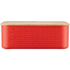BISTRO BREAD S. Leipälaatikko, punainen liikelahja logopainatuksella