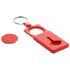 BUS. Kolikon muotoinen avaimenperä ostoskärryyn, punainen lisäkuva 3