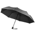 CIMONE. rPET kokoontaittuva sateenvarjo, musta liikelahja logopainatuksella