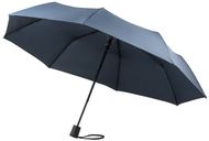 CIMONE. rPET kokoontaittuva sateenvarjo, sininen liikelahja logopainatuksella