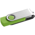 CLAUDIUS 16GB. 16GB USB-muistitikku, vaaleanvihreä liikelahja logopainatuksella