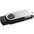 CLAUDIUS 4GB. 4GB USB- muistitikku, musta liikelahja logopainatuksella
