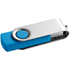 CLAUDIUS 4GB. 4GB USB- muistitikku, vaaleansininen liikelahja logopainatuksella