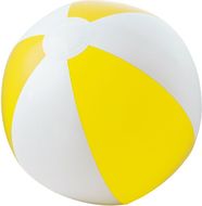CRUISE. Puhallettava rantapallo, keltainen liikelahja logopainatuksella