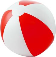 CRUISE. Puhallettava rantapallo, punainen liikelahja logopainatuksella