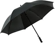 FELIPE. Golf-sateenvarjo, musta liikelahja logopainatuksella